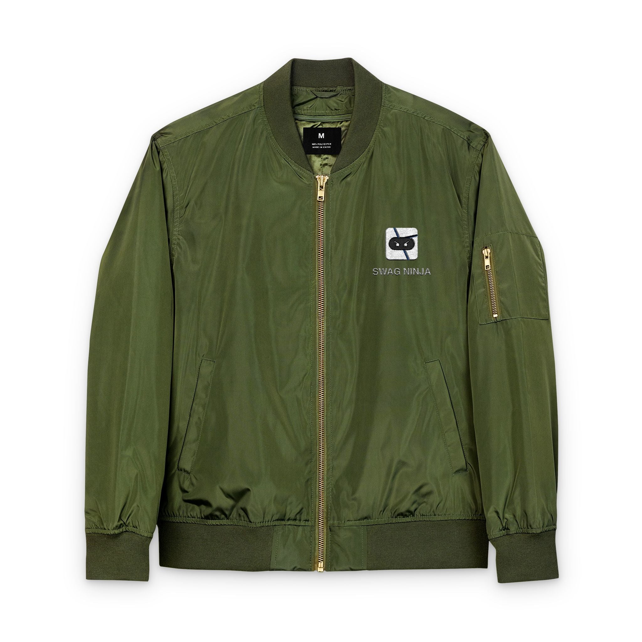 Custom Eco-Friendly Embroidered Bomber Jacket