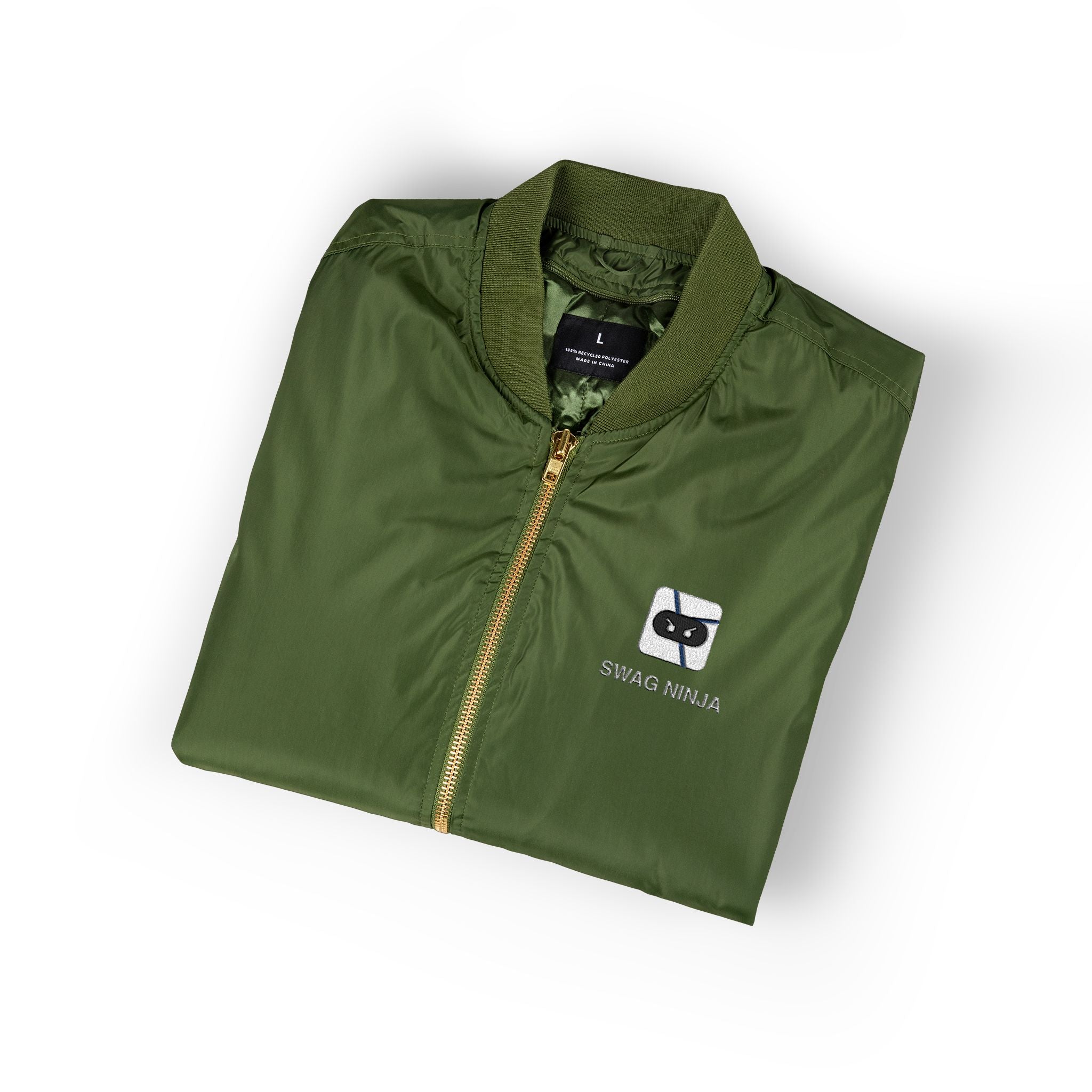 Custom Eco-Friendly Embroidered Bomber Jacket