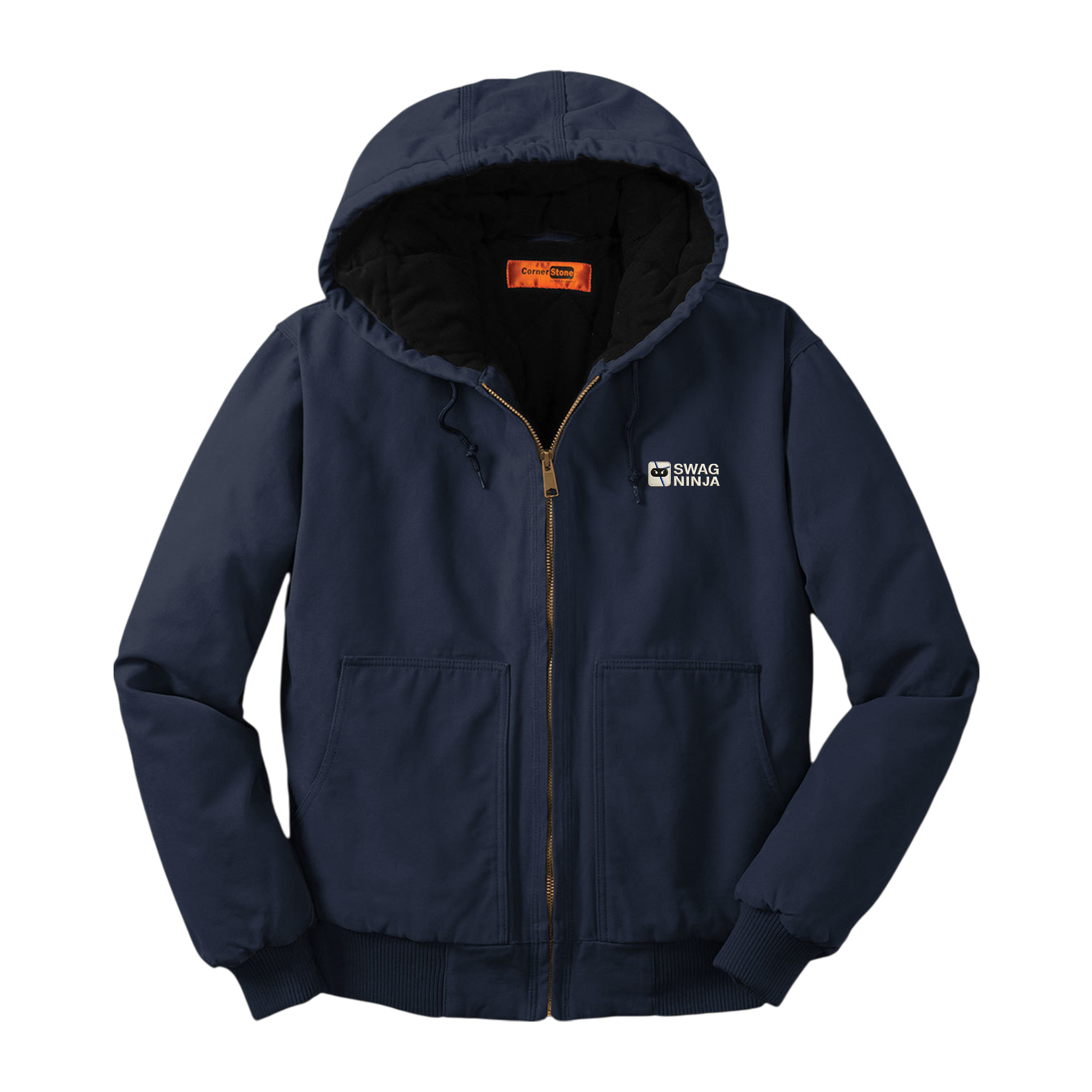 Custom Men's Hooded Work Jacket
