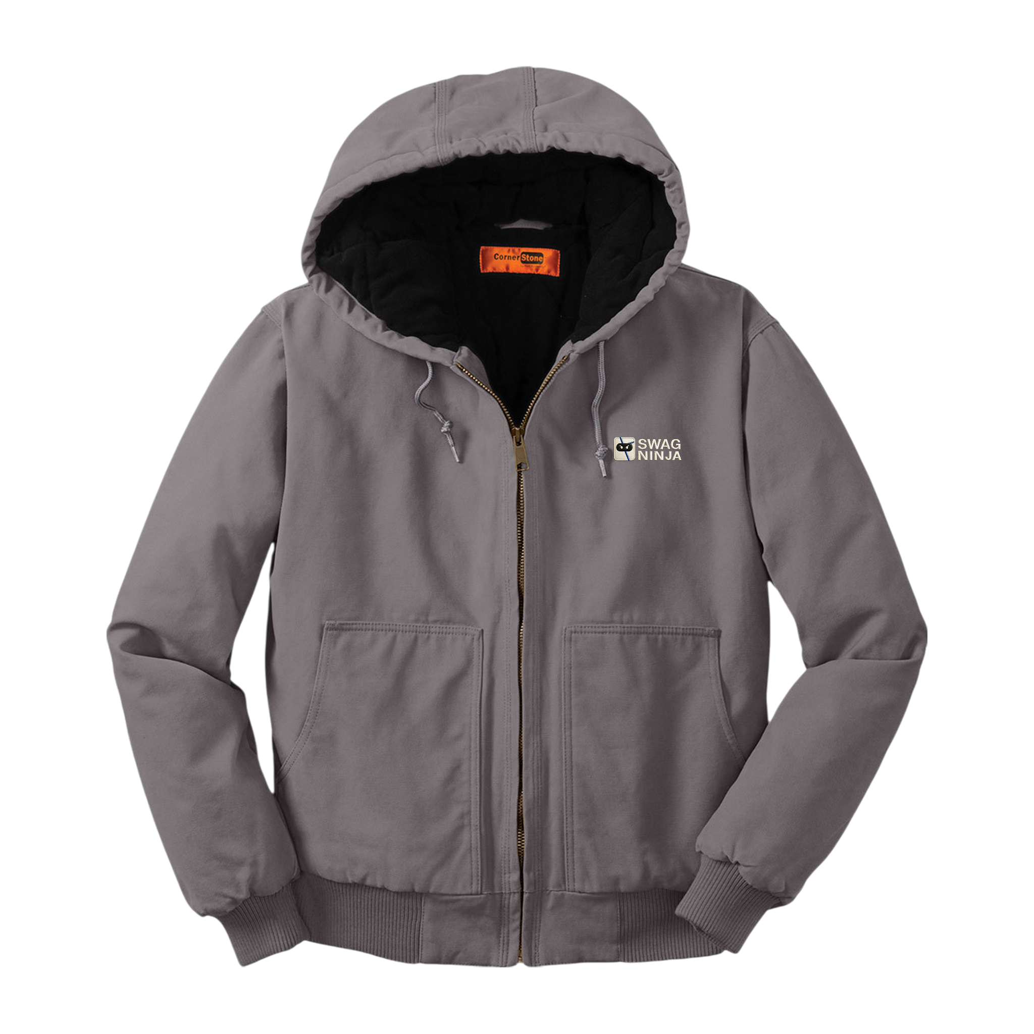 Custom Men's Hooded Work Jacket