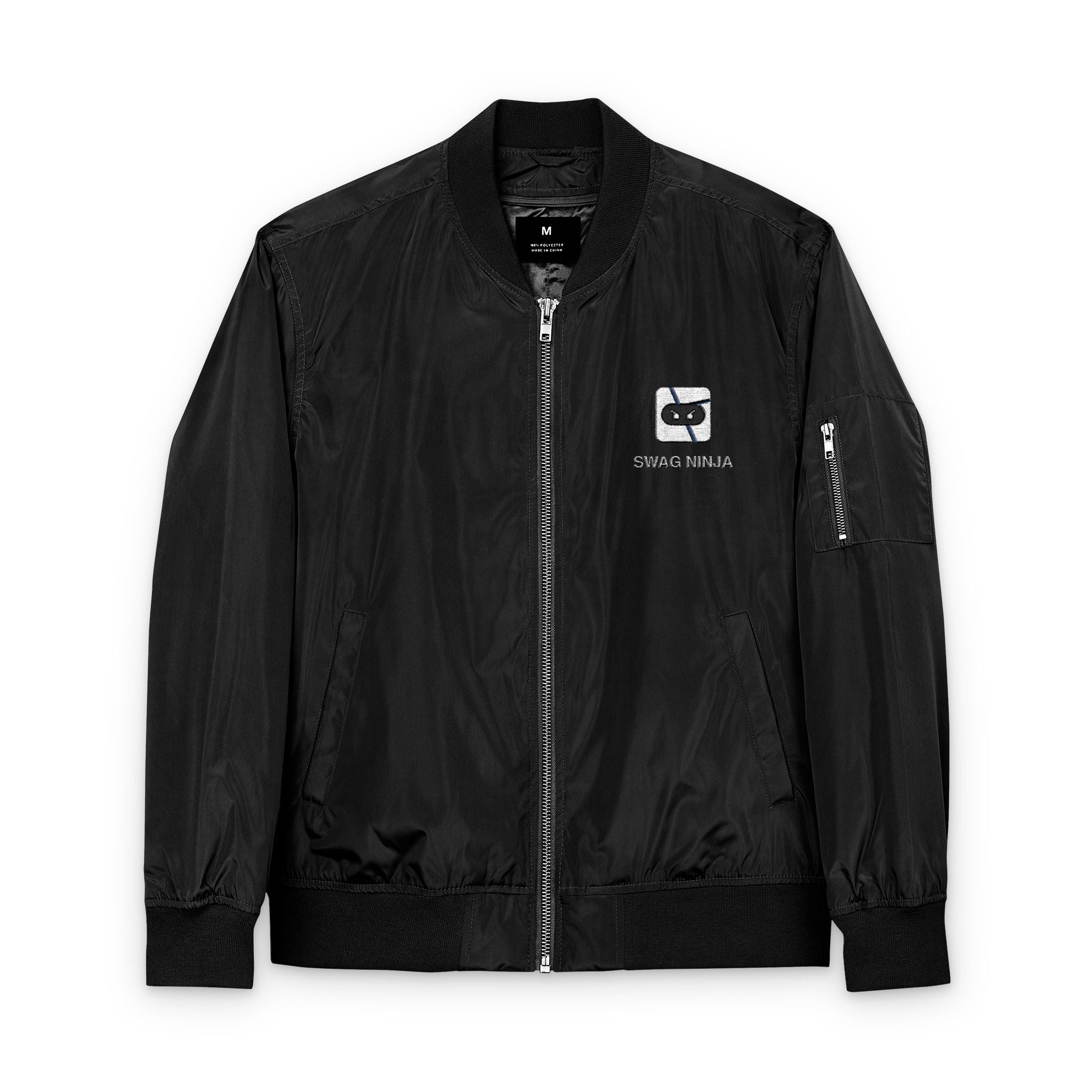 Custom Eco-Friendly Embroidered Bomber Jacket